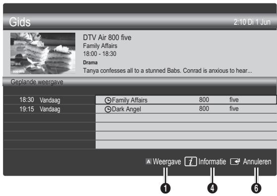 SAMSUNG UE46C7700 - Geplande weergave gebruiken - 1