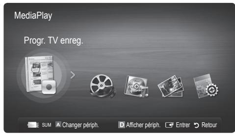 MediaPlay Progr. TV enreg.
