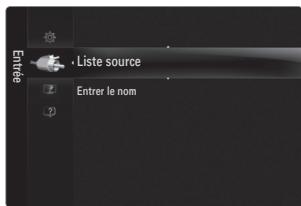 . Liste source Entrer le nom