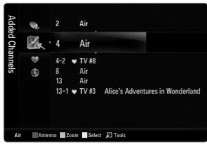 Added Channels 2 Air 4 Air 4-2 ♥ TV #8 8 Air 13 Air 13-1 ♥ TV #3 Alice's Adventures in Wonderland Air Antenna Zoom Select Tools