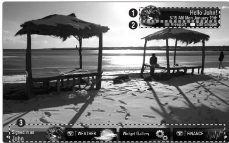 Hello John! 5:15 AM Mon January 19th Voiport Edit Snaper Signed in as John WEATHER Widget Gallery FINANCE