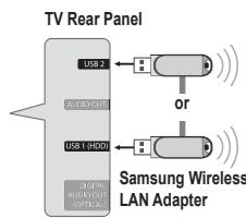 SAMSUNG UN46B7100WF - Using the Samsung Wireless LAN Adapter - 4