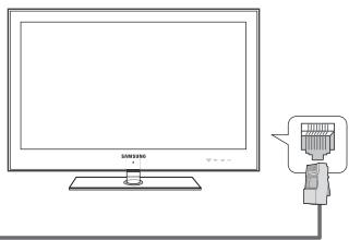 SAMSUNG UN46B7100WF - Uso del cable LAN - 3