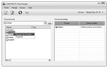SAMSUNG UN46B7100WF - Partage Dossier - 2