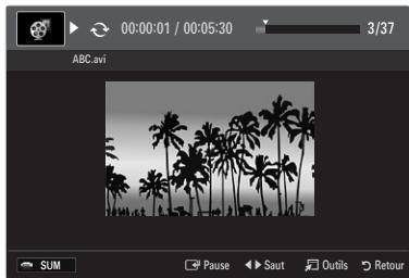SAMSUNG UN46B7100WF - Lecture d'un fichier film - 1