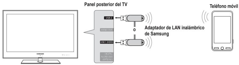 SAMSUNG UN46B7100WF - - Conexión a través de una red Wi-Fi Ad-hoc - 1