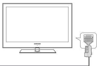 SAMSUNG UN46B8500XF - Using the LAN cable - 3