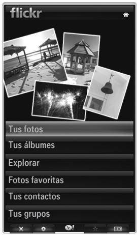 SAMSUNG UN46B8500XF - Uso del servicio Flickr de Yahoo!® - 1