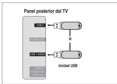 SAMSUNG UN46B8500XF - Conexión de un dispositivo USB - 1