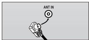SAMSUNG UN46B8500XF - Conexión de las antenas de VHF y UHF - 3