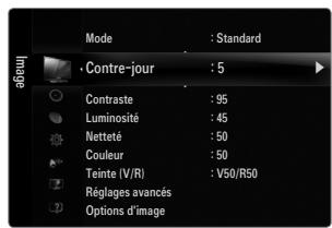 SAMSUNG UN46B8500XF - □ Utiliser l'affichage à l'écran OSD (On Screen Display) - 4