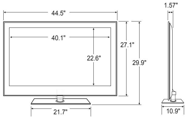 SAMSUNG UN46B8500XF - ■ To prevent the TV from falling: - 6