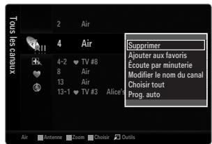 SAMSUNG UN46B8500XF - Ajouter / Supprimer - 1