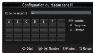 SAMSUNG UN46B8500XF - - Choix du réseau - 1