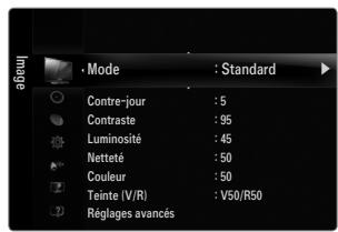 SAMSUNG UN46B8500XF - Tonalité noire → Off / Foncé / Plus foncé / Le plus foncé - 1
