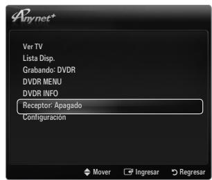 SAMSUNG UN46B8500XF - Escucha a través de un receptor (sistema Cine en casa) - 1
