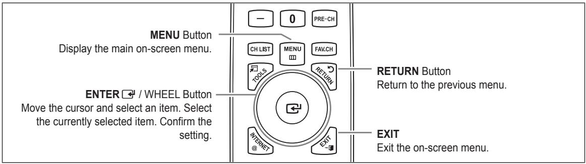SAMSUNG UN46B8500XF - Viewing the menus - 1
