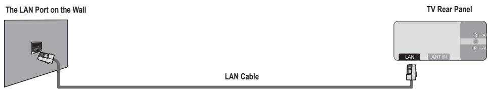 SAMSUNG UN46B8500XF - You can connect the LAN port and the TV directly depending on your network status. - 1
