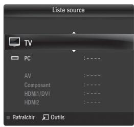 SAMSUNG UN46B8500XF - TV / AV / Composant / PC / HDMI1/DVI / HDMI2 / HDMI3 / HDMI4 / USB - 2