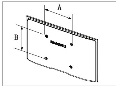 SAMSUNG UN46B8500XF - Especificaciones del equipo de montaje en la pared (VESA) - 1