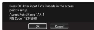 SAMSUNG UN46B8500XF - Connecting WPS (Wi-Fi Protected Setup) - 3