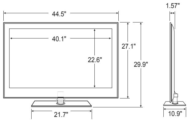 SAMSUNG UN46B8500XF - Para impedir que caiga el televisor: - 6