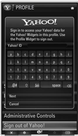 SAMSUNG UN46B8500XF - Using the Profile Widget - 5