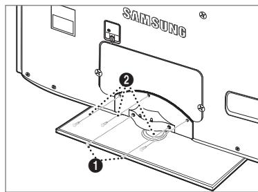 SAMSUNG UN46B8500XF - Installing the Stand - 2
