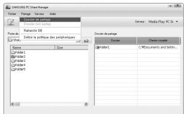 SAMSUNG UN46B8500XF - Partage Dossier - 1