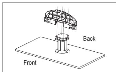 SAMSUNG UN46B8500XF - Installing the Stand - 1