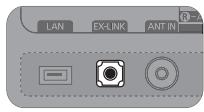 SAMSUNG UN46C7000WF - Connexion avec câble EX-Link - 1