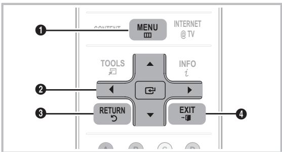 SAMSUNG UN46C7000WF - Navigation dans les menus - 1