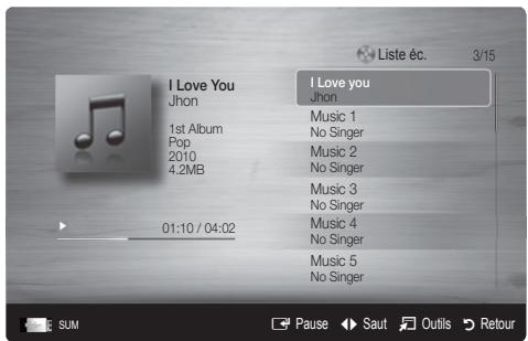 SAMSUNG UN46C7000WF - Lecture musicale - 2