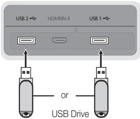SAMSUNG UN46C9000 - Connecting a USB Device - 1