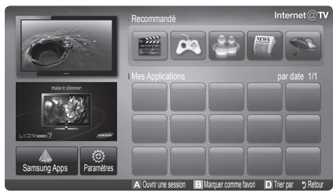SAMSUNG UN46C9000 - Démarriage avec Internet@TV - 3