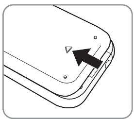 SAMSUNG UN46C9000 - Insertion de la pile - 1