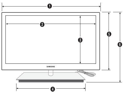 SAMSUNG UN46C9000 - Vista frontal/Vista lateral - 1