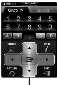 SAMSUNG UN46C9000 - Toque los botones Navegacion o Menu. 4 Toque Servicios. - 1