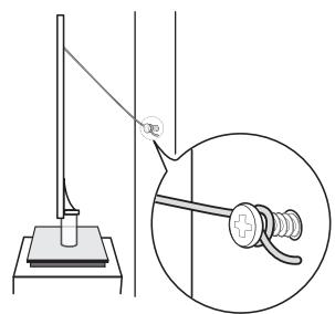 SAMSUNG UN46C9000 - To prevent the TV from falling - 3