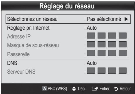 SAMSUNG UN46C9000 - Configuration à l'aide de la fonction PBC (WPS) - 1