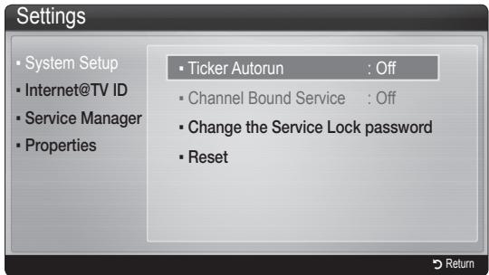 SAMSUNG UN46C9000 - Settings - 1