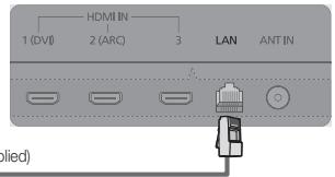 SAMSUNG UN46C9000 - Connecting to a Wired Network - 3