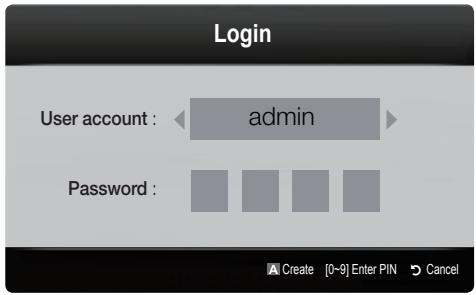 SAMSUNG UN55C6400RF - Account Login - 1