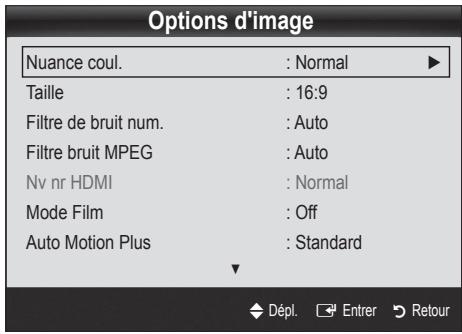 SAMSUNG UN55C6400RF - Options d'image - 3