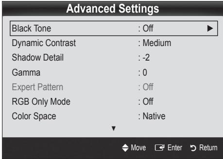 SAMSUNG UN55C6400RF - Advanced Settings - 3