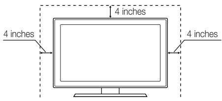 SAMSUNG UN55C6400RF - Securing the Installation Space - 1