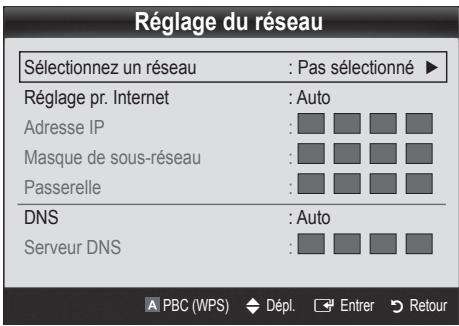 SAMSUNG UN55C6400RF - Configuration à l'aide de la fonction PBC (WPS) - 1