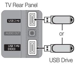 SAMSUNG UN55C6400RF - Connecting a USB Device - 2