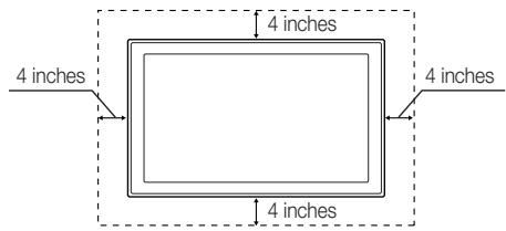 SAMSUNG UN55C6400RF - Securing the Installation Space - 2