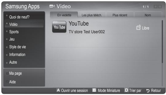 SAMSUNG UN55C6400RF - Samsung Apps - 1